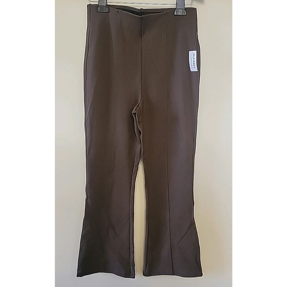Women's M High-Waist Flare Bell Bottom Pants Soft Stretch Yoga Hippie Boho Style